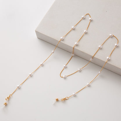 Pearl-Accented Eyewear Chain Acalora
