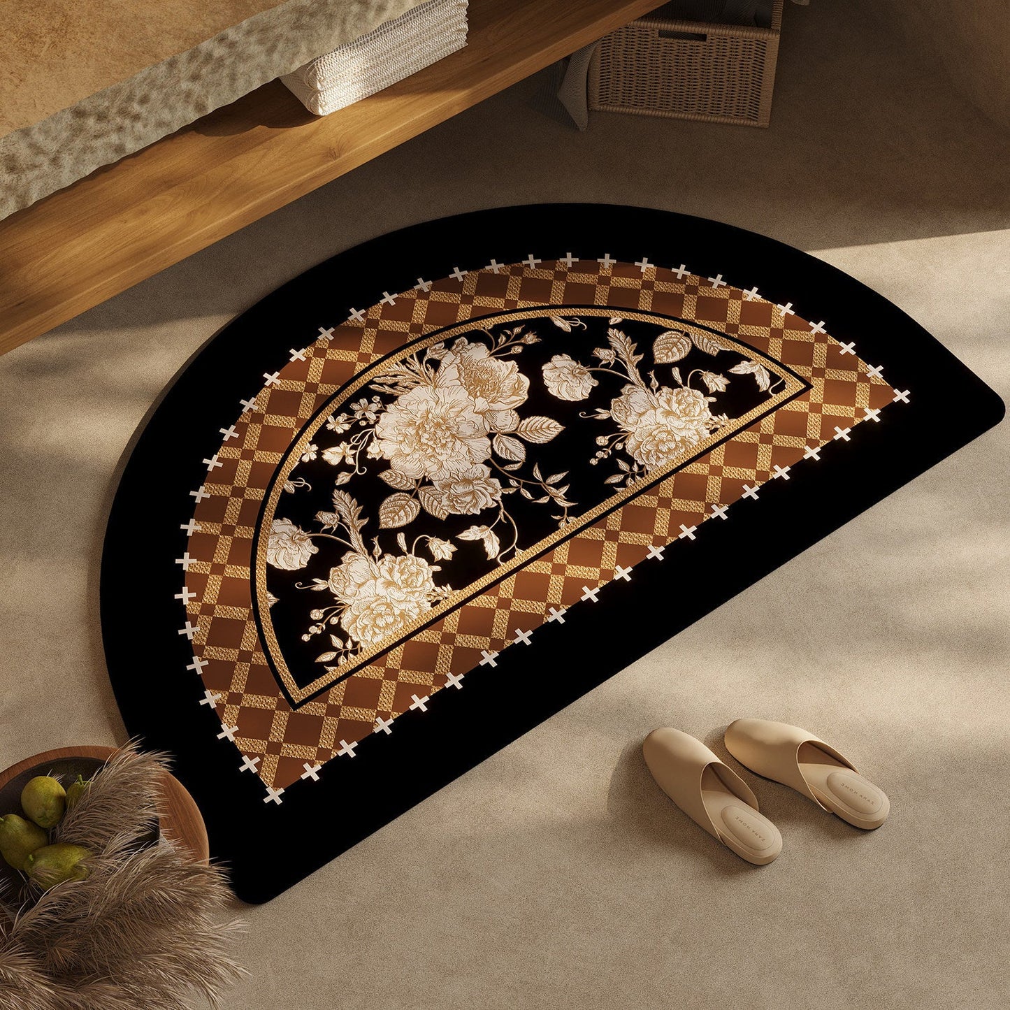 Chic Geometric Design Bath Mat