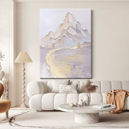 Abstract Mountain Landscape Canvas Artwork