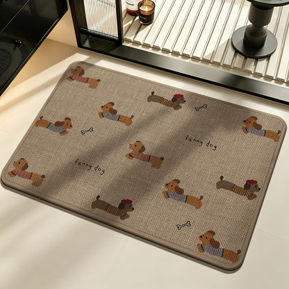 Funny Dog Character Doormat