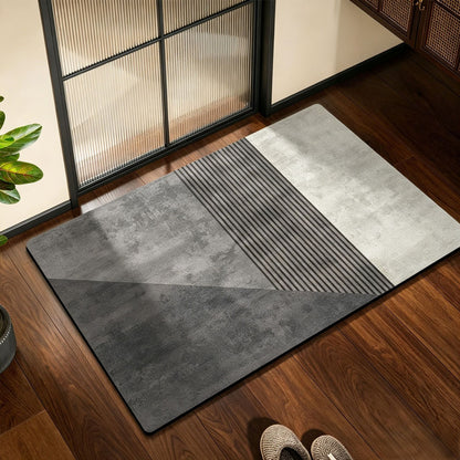 Geometric Pattern Soft Bath Mat Acalora