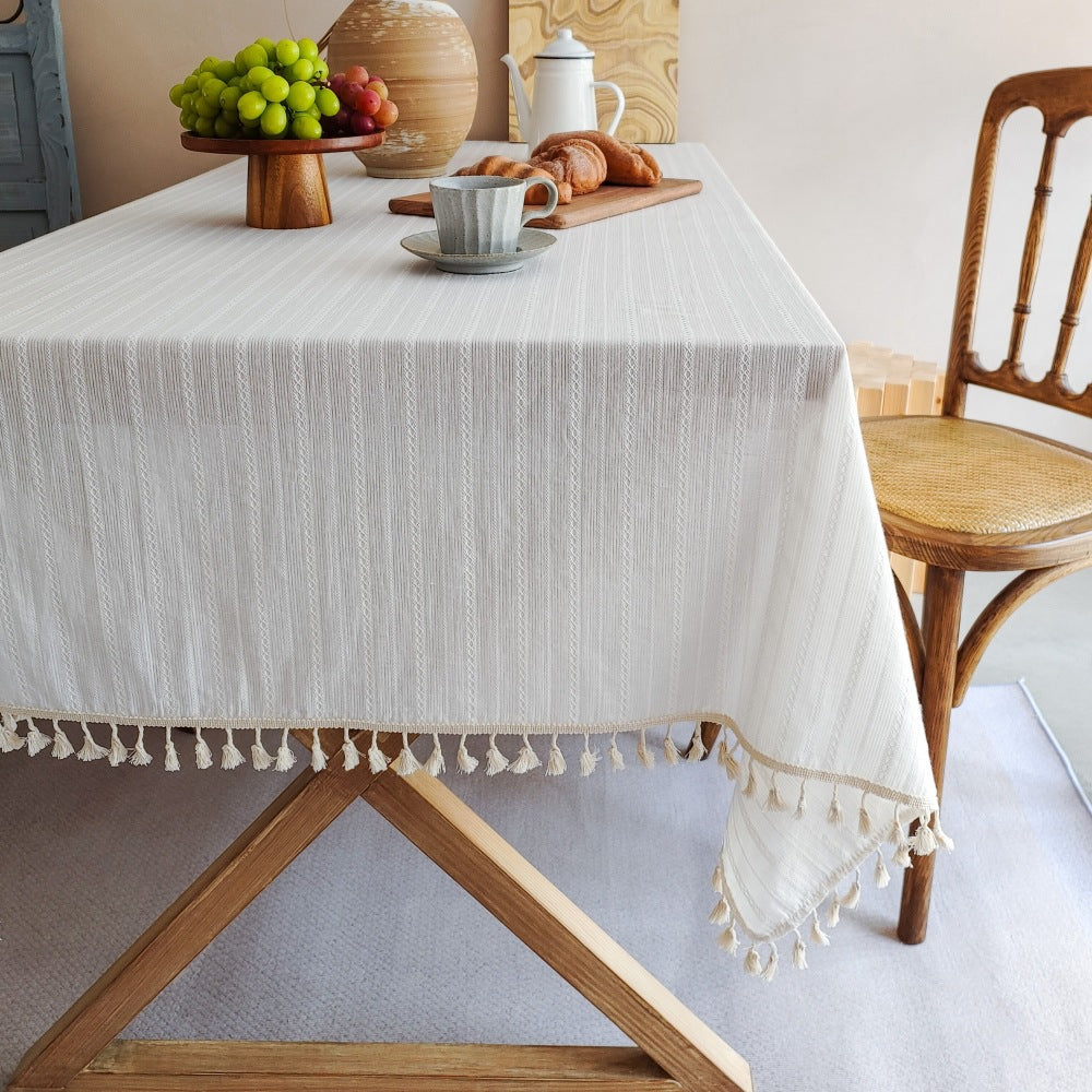 Decorative Fringe Tablecloth