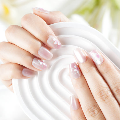 Decorative Floral Press-On Nail Set Acalora