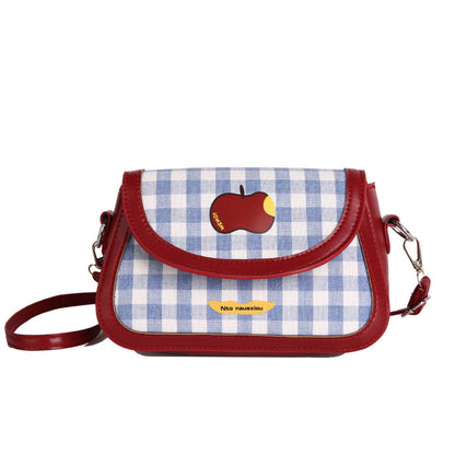 Playful Gingham Pattern Handbag Acalora