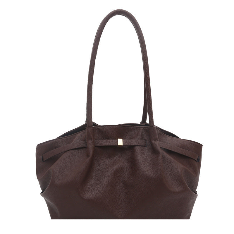 Premium Soft Leather Handheld Tote Bag Acalora