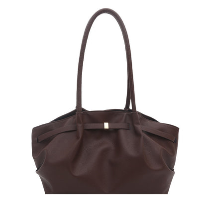 Premium Soft Leather Handheld Tote Bag Acalora