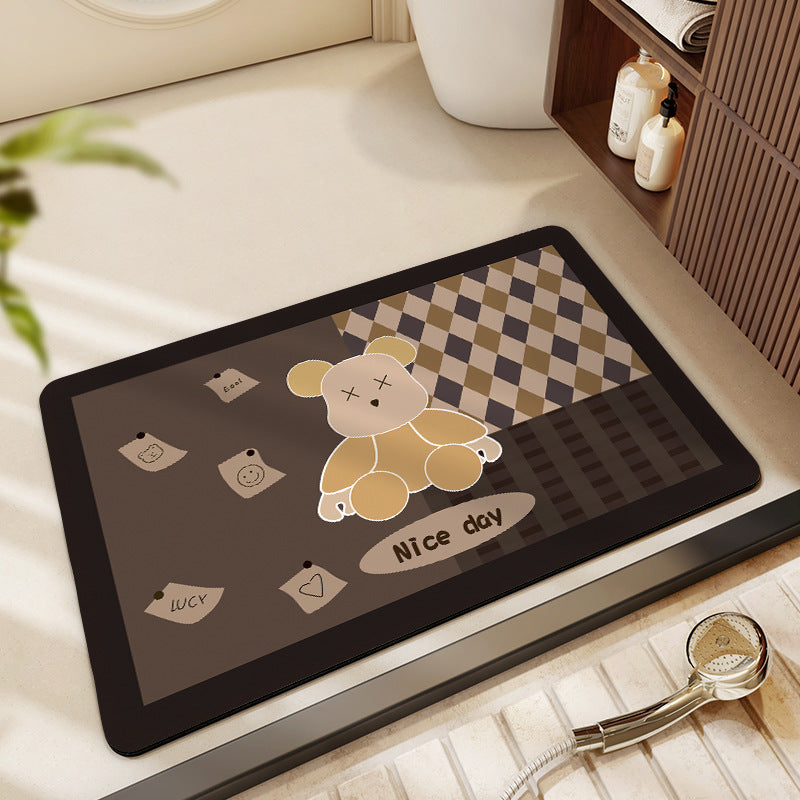 Cute Cartoon-Themed Bath Mat Acalora