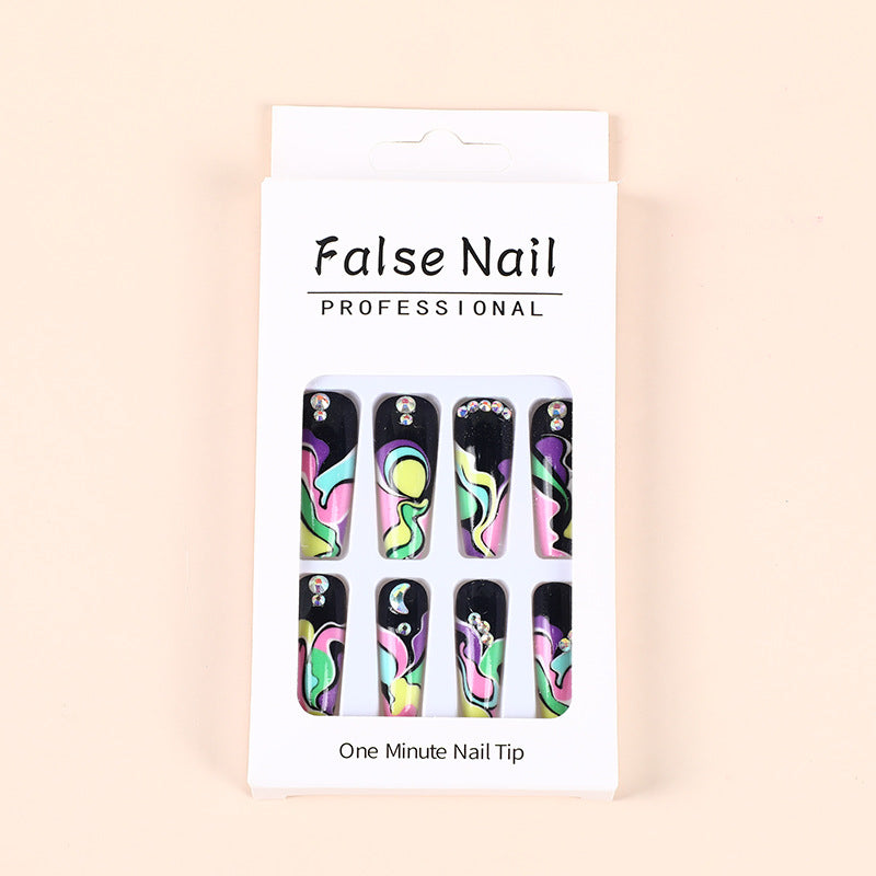 Creative wave pattern artificial nails Acalora