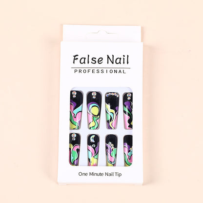 Creative wave pattern artificial nails Acalora