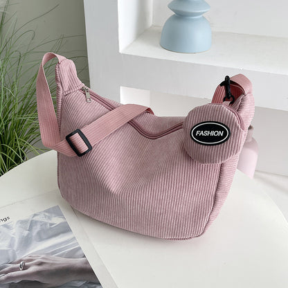 Casual Corduroy Crossbody Bag Acalora