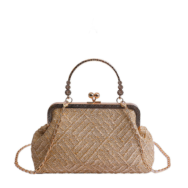 Vintage-Inspired Textured Crossbody Bag Acalora