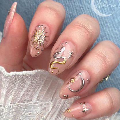 Celestial-Themed Press-On Nails Acalora