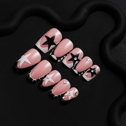 Elegant Artistic Press-On Nail Art Set Acalora