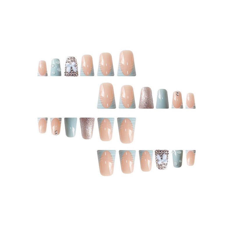 Decorative Nail Art Set with 3D Bows and Gems Acalora
