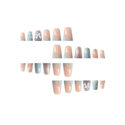 Decorative Nail Art Set with 3D Bows and Gems Acalora