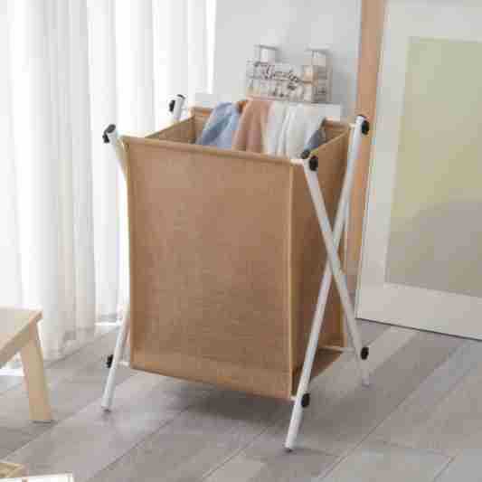 Foldable Laundry Basket with Practical Frame Acalora