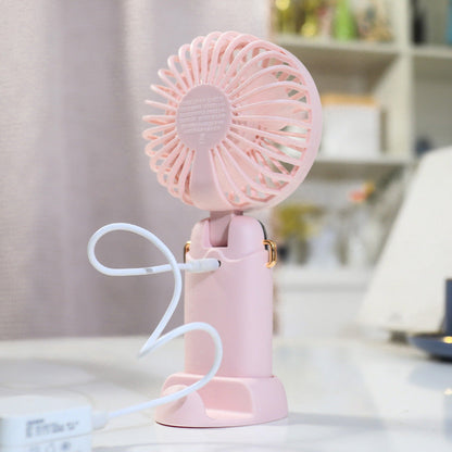 Women's Portable Handheld Fan with USB Charging Function and Powerful Airflow Karnz