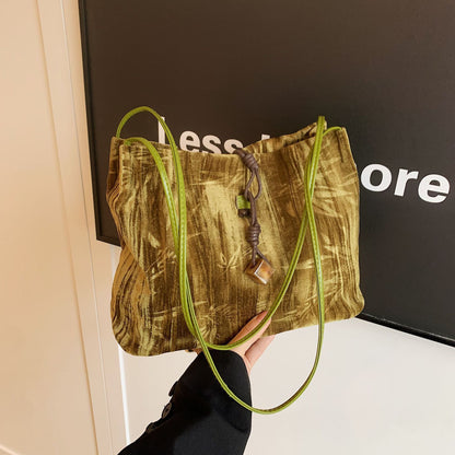 Chic Textured Handheld Tote Bag Acalora