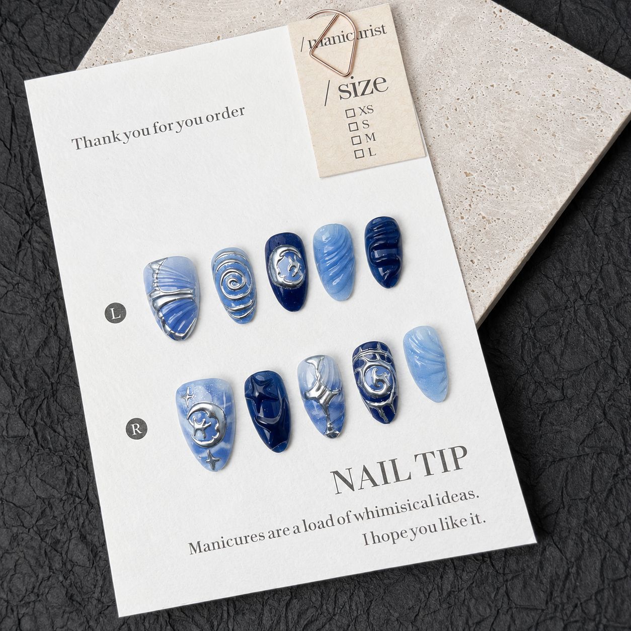 Premium Decorated Nail Art Tips Acalora