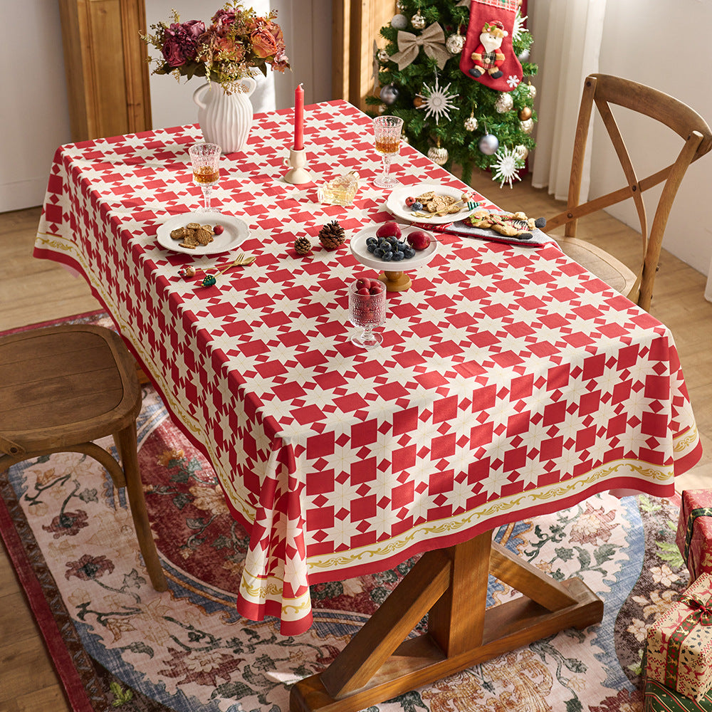 Classic Checkered Tablecloth