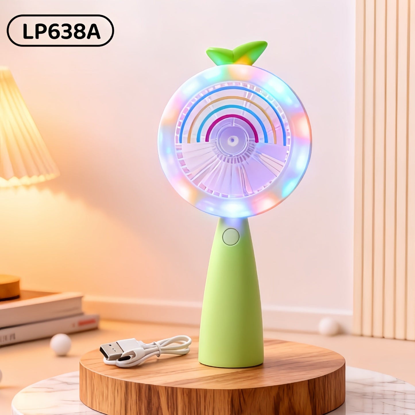 Women's Portable Mini Fan in Playful Bear Design Bowlift
