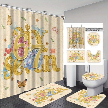 Colorful Dessert-Themed Bathroom Set