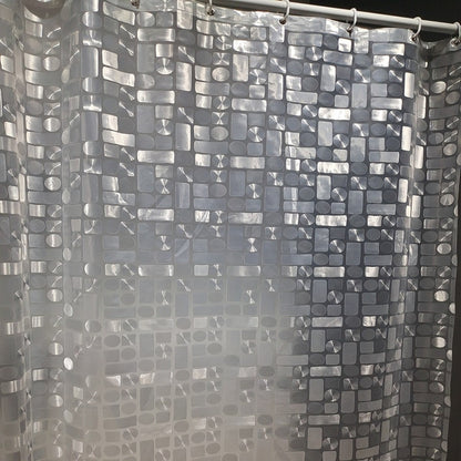 Contemporary Geometric Design Shower Curtain