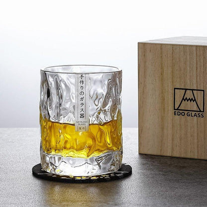 Japanese Edo Kiriko Glacier Whisky Glasses | Brehn
