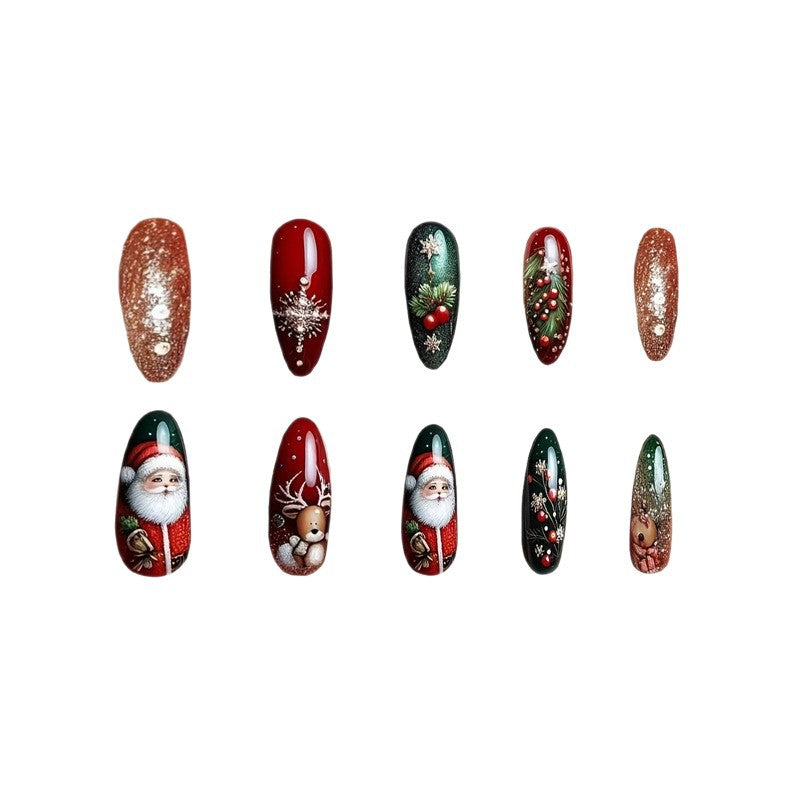 Holiday Themed Decorative Nail Art Acalora