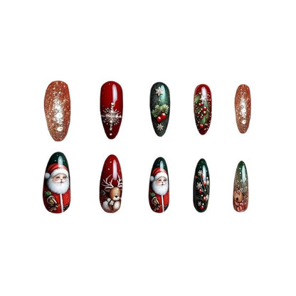 Holiday Themed Decorative Nail Art Acalora