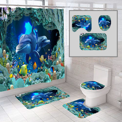 Dolphin-Themed Bathroom Decor Set