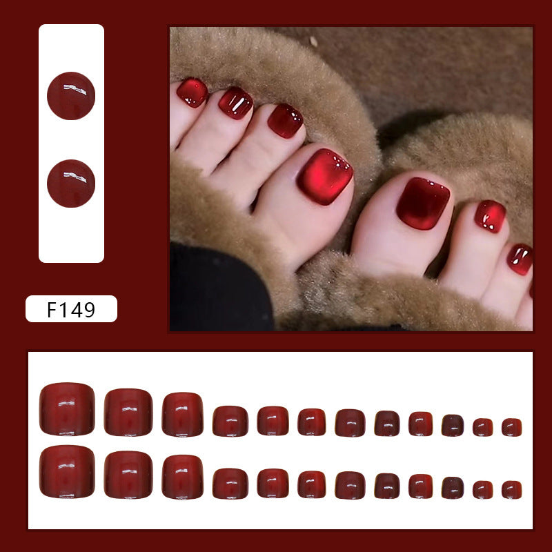 Premium Glossy Press-On Toenail Set Acalora 178815*10mm0186