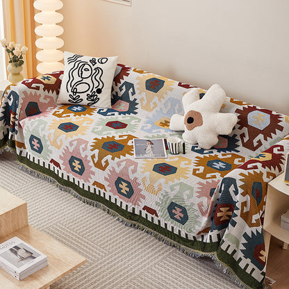 Cozy Cartoon-Themed Sofa Throw Blanket