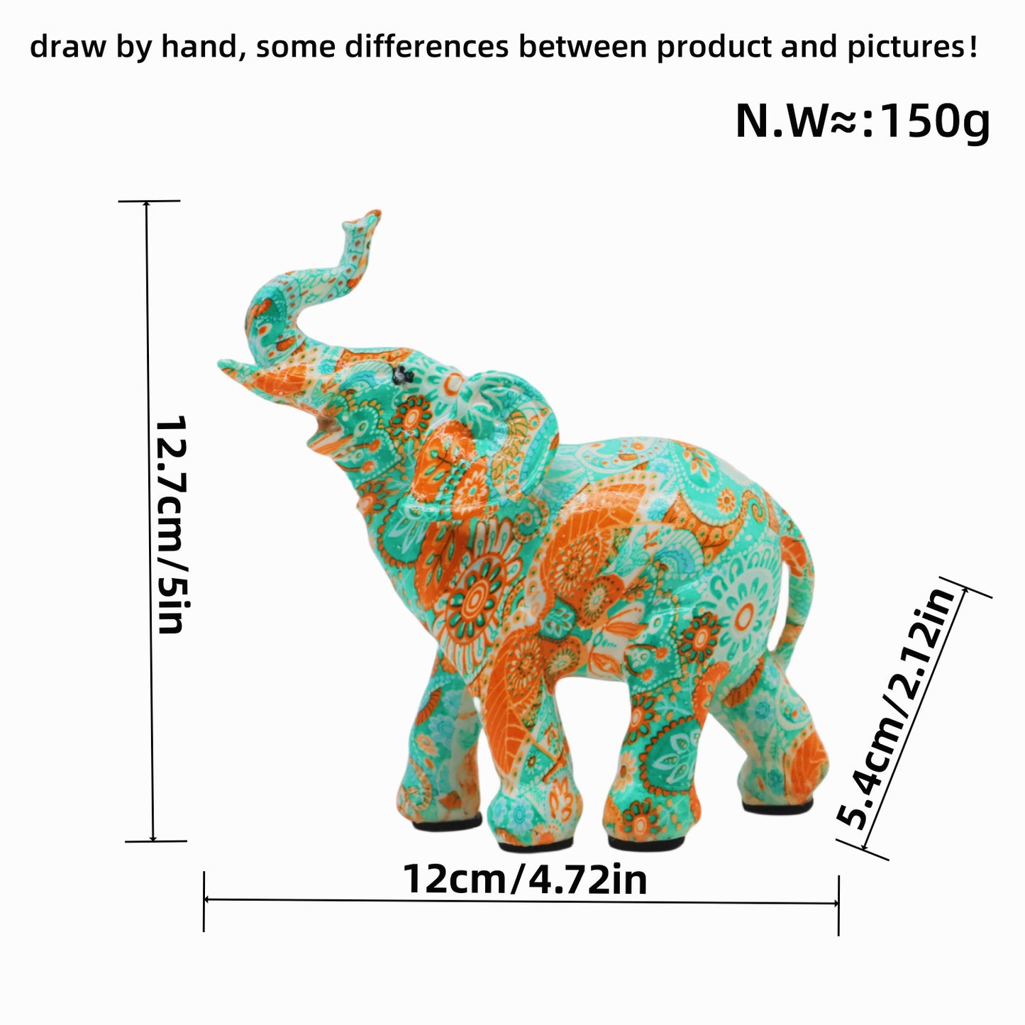 Artistically designed elephant figure Acalora