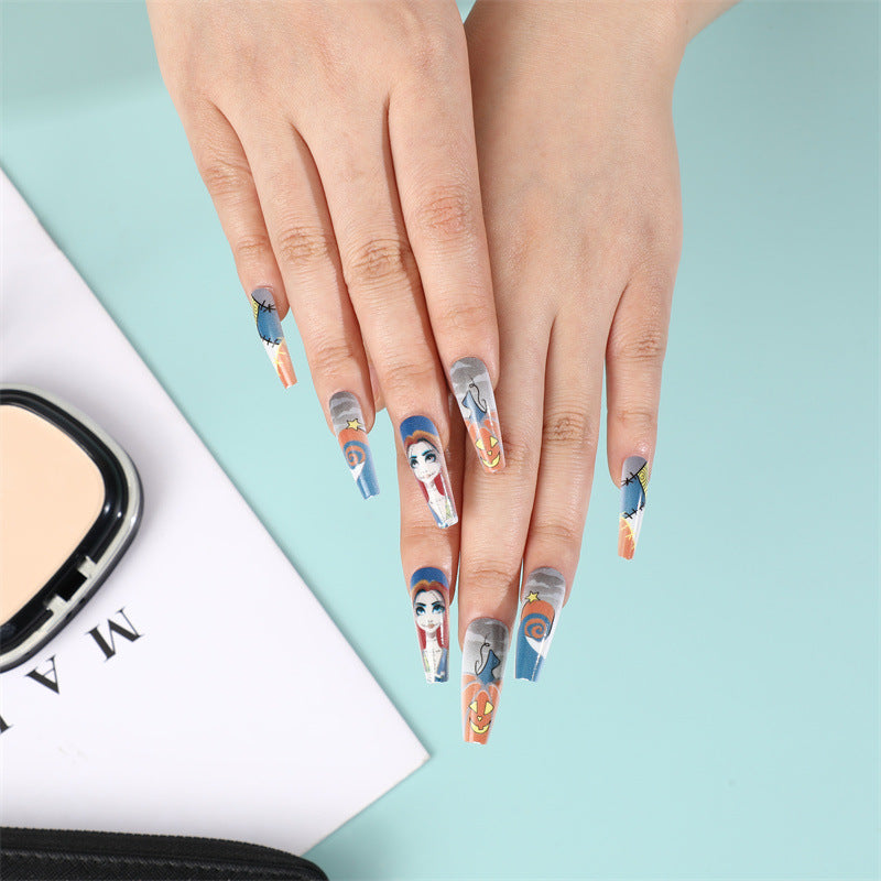 Creative Halloween-themed artificial nails Acalora