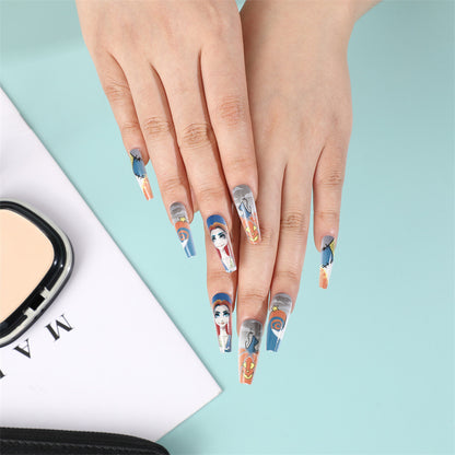 Creative Halloween-themed artificial nails Acalora