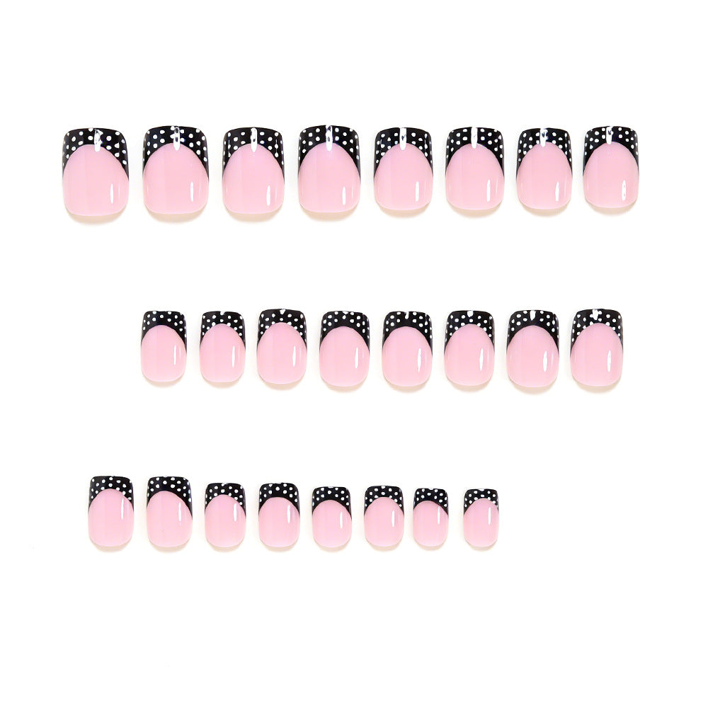 Stylish French Tip Nail Art Set Acalora