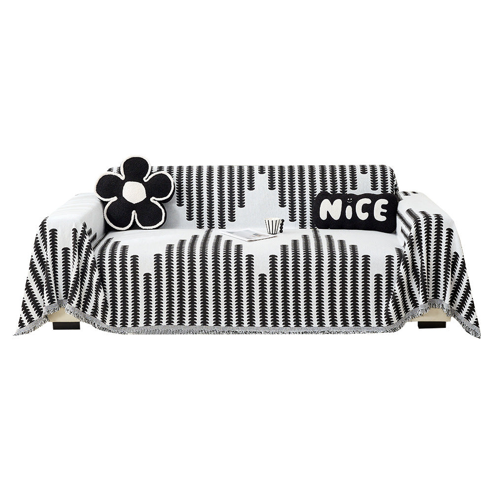 Decorative Fringe Throw Blanket