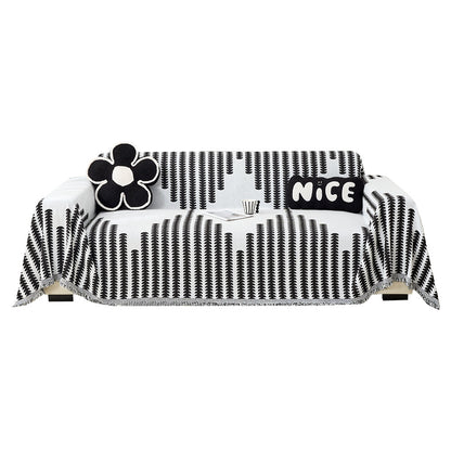 Decorative Fringe Throw Blanket