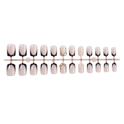 Premium Ombre Press-On Nail Set with Decorative Accents Acalora