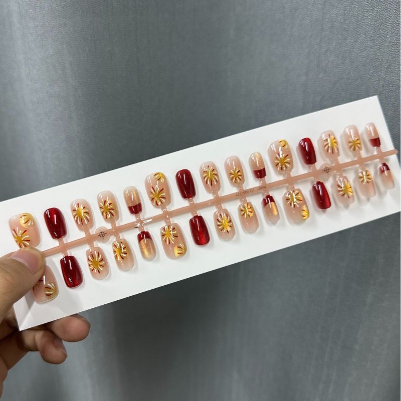 Artistic Ombre Press-On Nail Tips Set Acalora