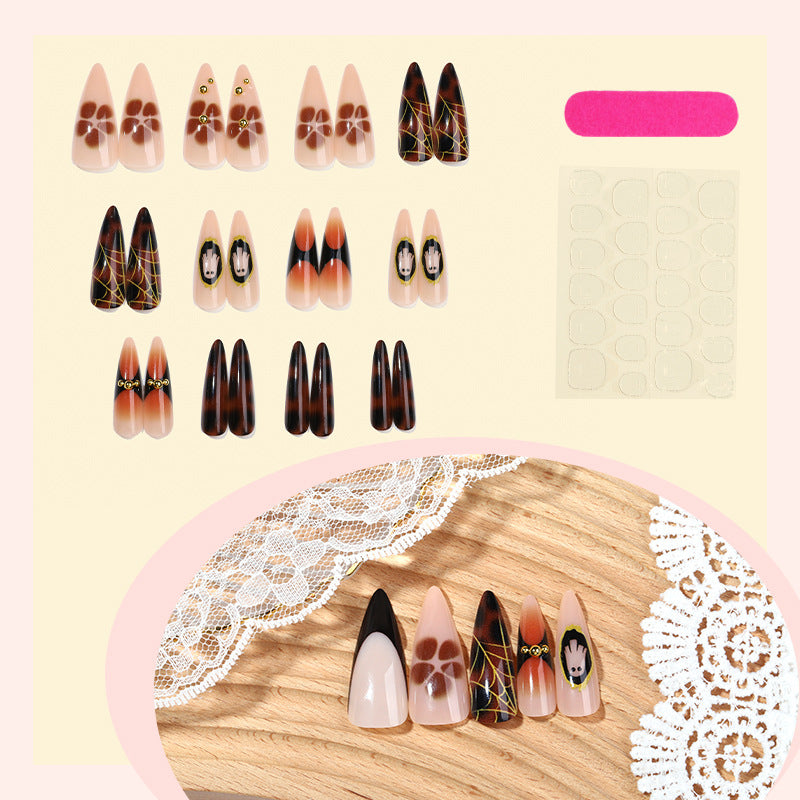 Artistic Stiletto Press-On Nail Art Acalora