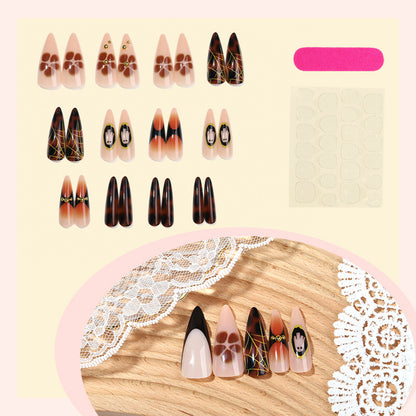 Artistic Stiletto Press-On Nail Art Acalora