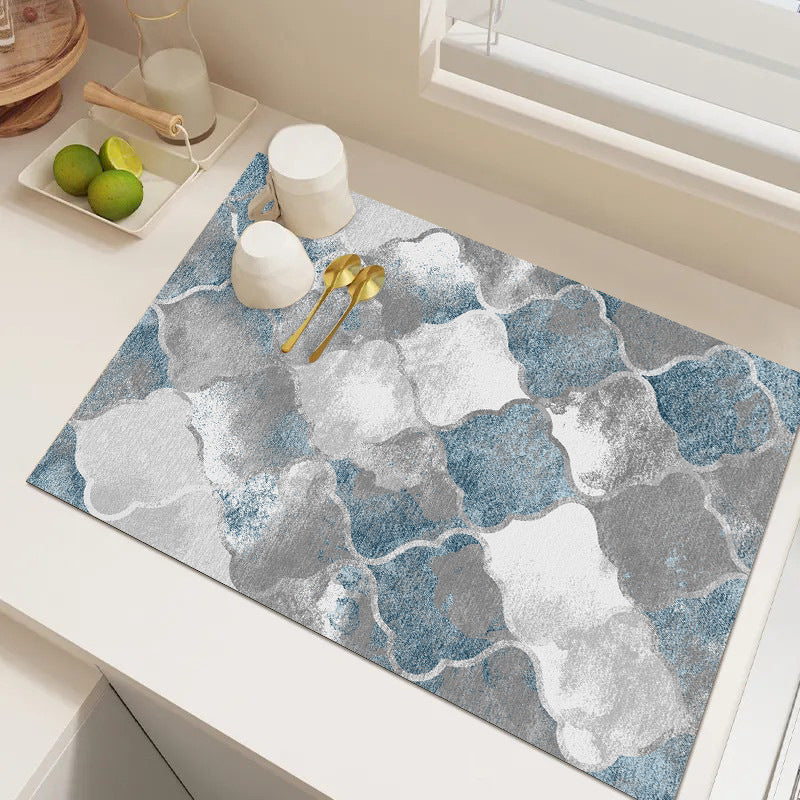 Abstract Geometric Kitchen Mat Acalora