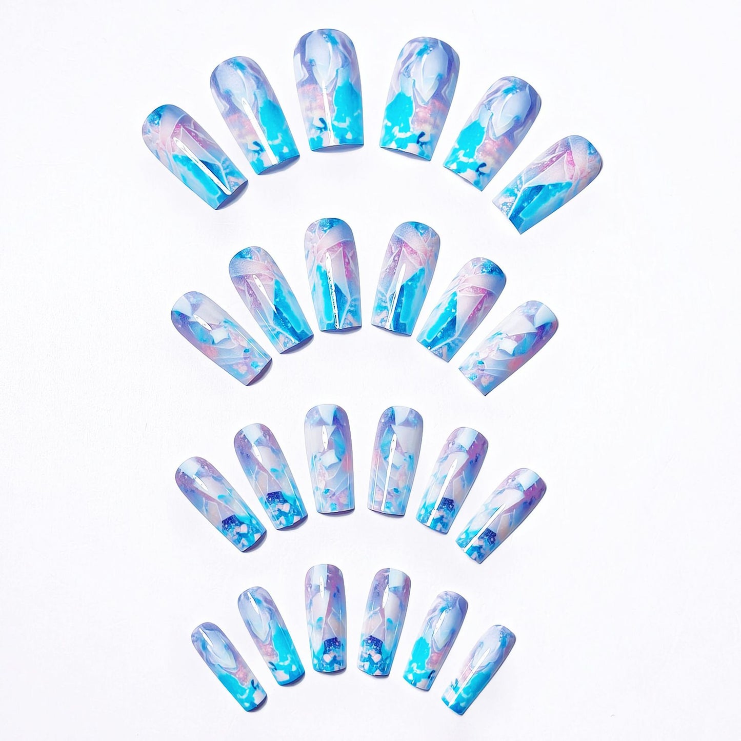 Artistic Geometric Nail Art Acalora