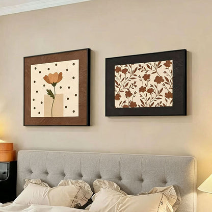 Contemporary Floral Wall Art Set