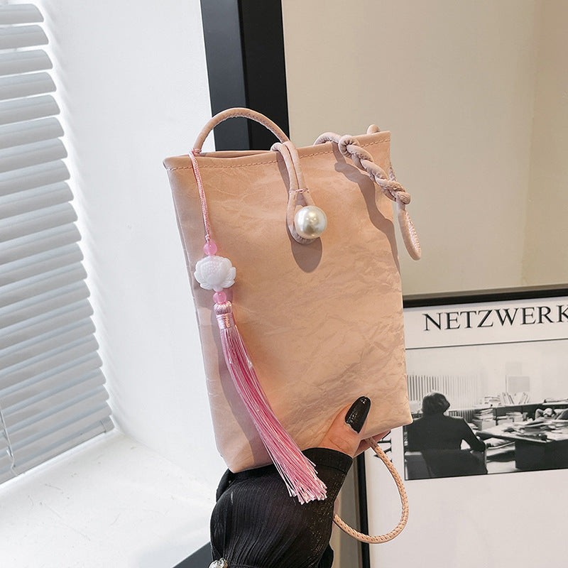Elegant Textured Mini Crossbody Bag Acalora
