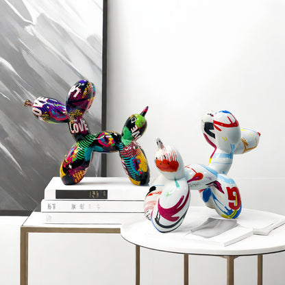 Colorful Balloon Dog Sculpture Acalora