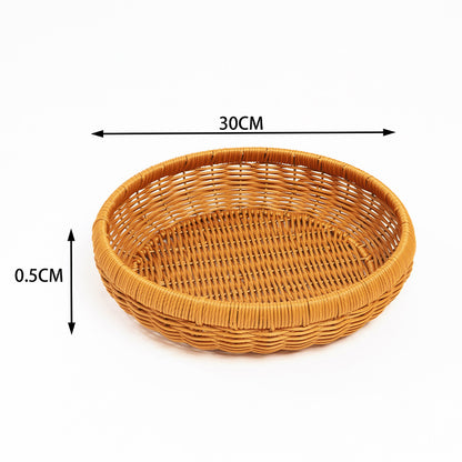 Handwoven Decorative Serving Tray Acalora