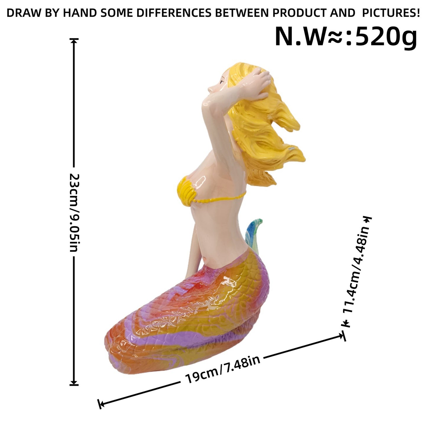 Decorative Mermaid Figurine Acalora